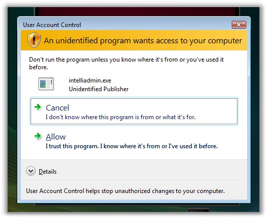 Windows Vista UAC